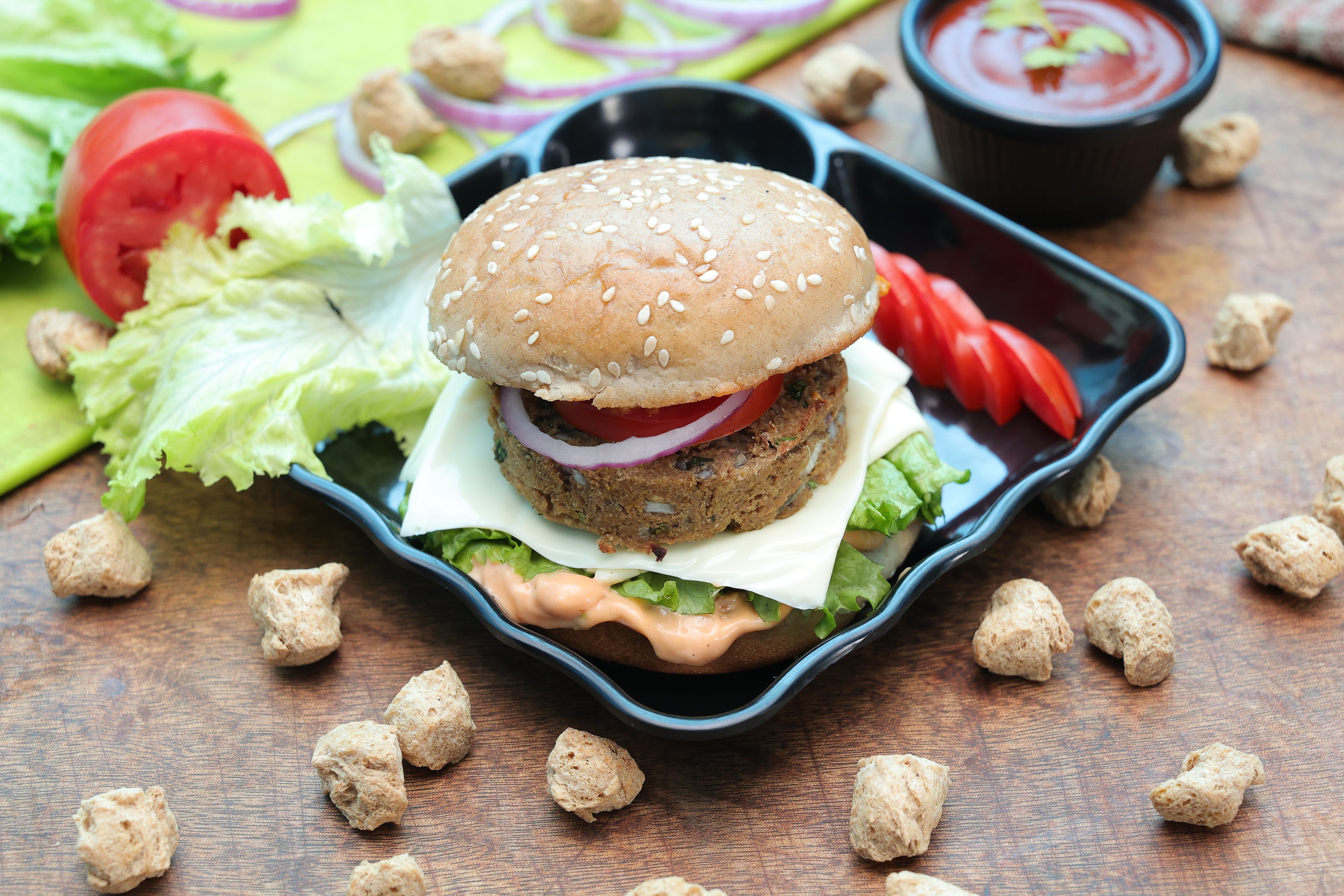 Pan Pacific soya Burger